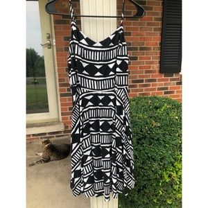 Black and white sundress